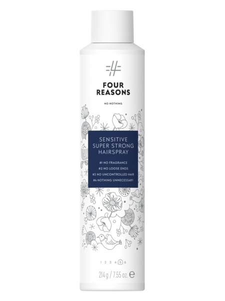 Four Reasons No Nothing Sensitive Super Strong Hairspray 300ml - hajusteeton hiuskiinne - Hiuskiinteet - 6418414036616 - 1