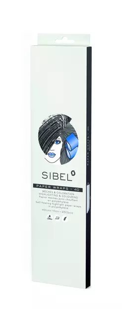 Sibel Raitalappu (10x40cm) 250kpl (4333041) - Hiusten värjäys- ja vaalennustavikkeet - 15000070 - 2