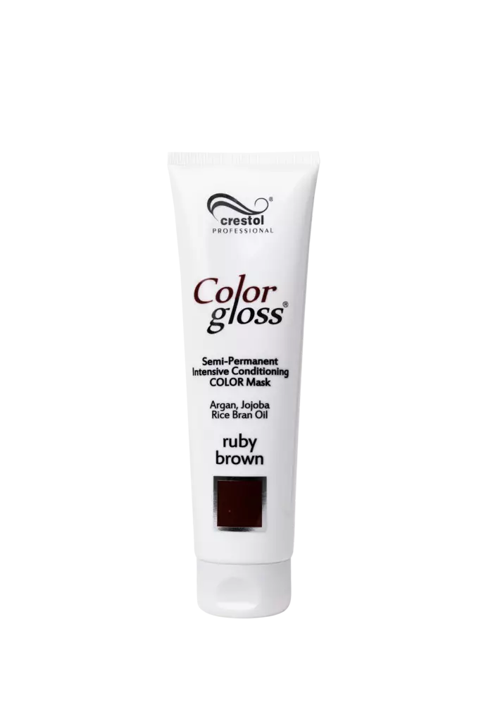COLOR GLOSS Ruby Brown 150ml - sävyttävä hoitoaine - Crestol - 20000020 - 2