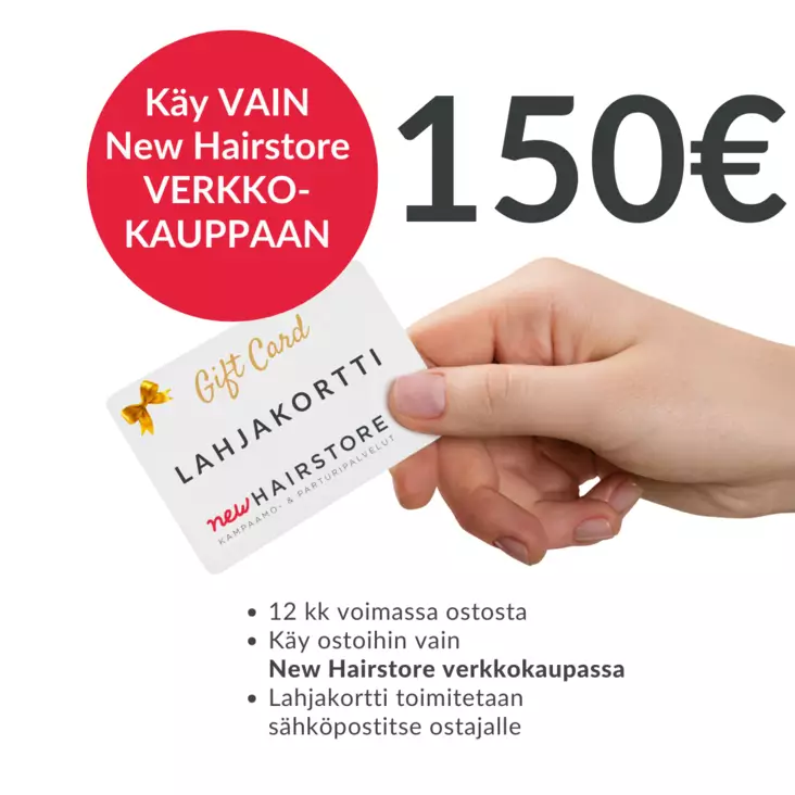 New Hairstore verkkokauppa Lahjakortti 150€ - Lahjakortit - 99999984-200 - 1