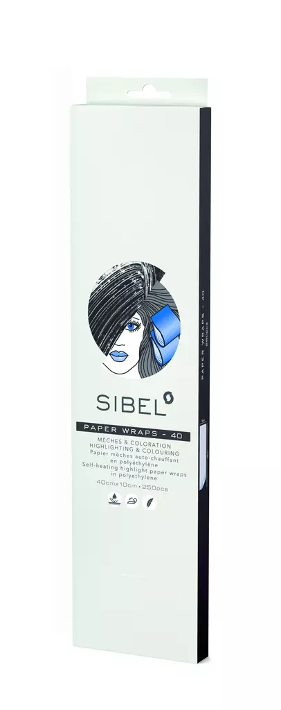 Sibel Raitalappu (10x40cm) 250kpl (4333041) - Hiusten värjäys- ja vaalennustavikkeet - 15000070 - 2