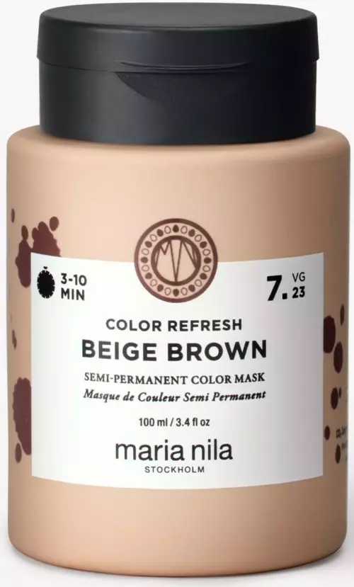 Maria Nila Color Refresh 7.23 BEIGE BROWN 100ml - Color mask ruskeille hiuksille - 37000090 - 1