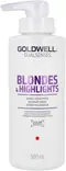 Dualsenses Blondes&Highlights 60 sec Treatment 500ml - hiusnaamio vaaleille hiuksille - Hopeahiusnaamiot - 3000251 - 1
