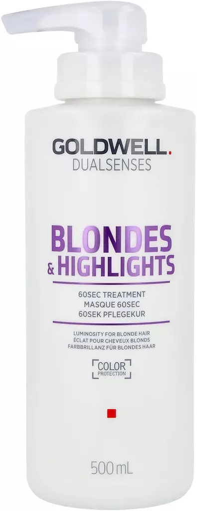 Dualsenses Blondes&Highlights 60 sec Treatment 500ml - hiusnaamio vaaleille hiuksille - Hopeahiusnaamiot - 3000251 - 1