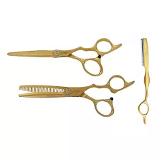 E-kwip Harmony Matt-Gold Set (0535) - Hiustenleikkuusakset - 15000761 - 1