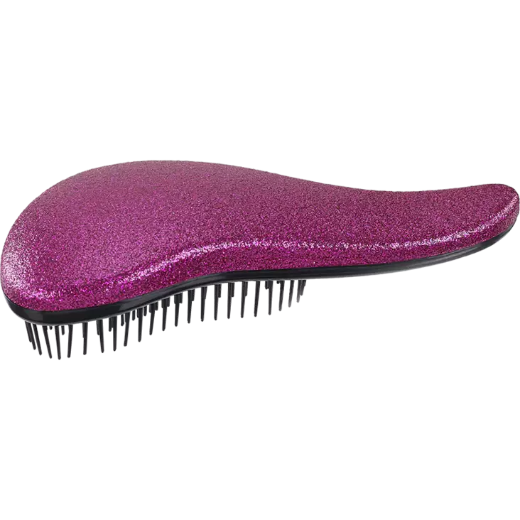 Sibel Mini Detangling Brush Glitter pinkki - Harjat ja kammat - 15000791 - 1
