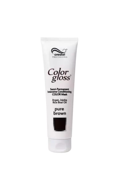 COLOR GLOSS Pure Brown 150ml - sävyttävä hoitoaine - Crestol - 20000012 - 2