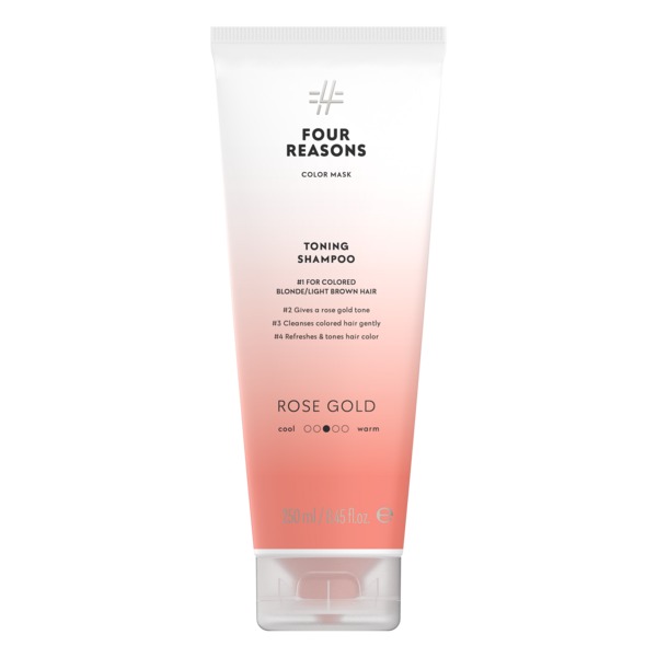 Four Reasons Color Mask Toning Shampoo Rose Gold 250ml - sävyttävä shampoo - Sävyttävät shampoot - 6418414036142 - 1