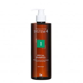 System4 1 Special Shampoo 500ml - rasvoittuvalle hiuspohjalle - XXL koot - 12000072 - 1