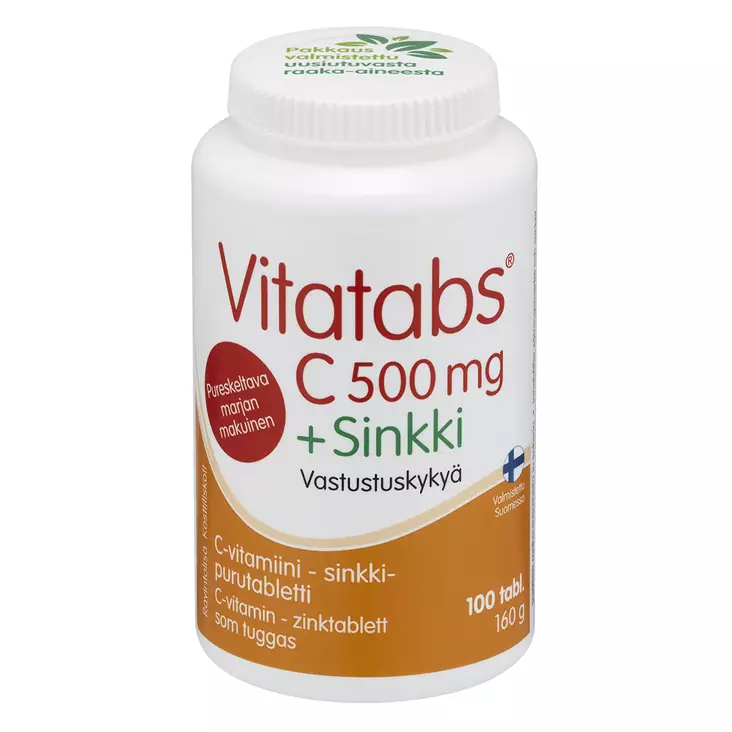 Vitatabs C 500 mg + Sinkki 100 tabl. / 160 g - Hyvinvointi - 81000022 - 1