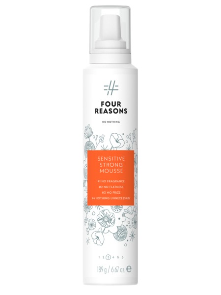 Four Reasons No Nothing Sensitive Strong Mousse 200ml - hajusteeton muotovaahto - Muotovaahdot - 6418414036623 - 1