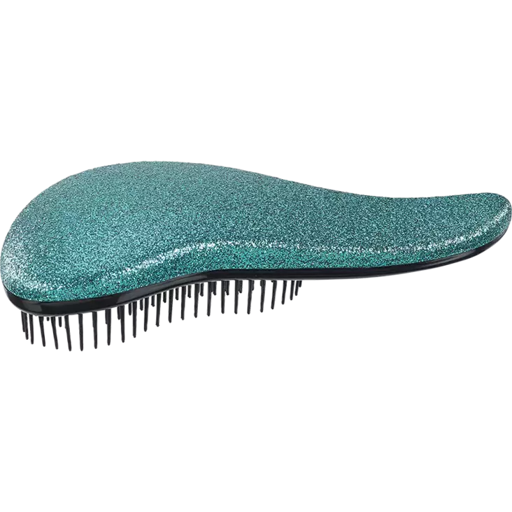 Sibel Mini Detangling Brush Glitter turkoosi - Harjat ja kammat - 15000793 - 1