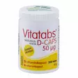 Vitatabs D-Caps 50 200 kaps. / 52 g - Hyvinvointi - 81000024 - 1