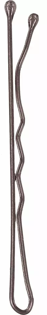 Original Pinni Metal Wavy 50mm 300kpl ruskea (950005110) - Kampaustarvikkeet - 15000544 - 1