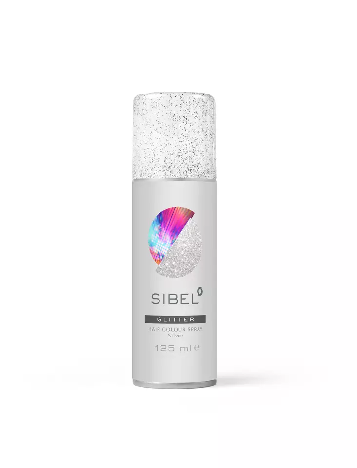 Sibel Color Spray Glitter Silver 125ml (024000032) - Sävyttävät tuotteet - 5412058240324 - 1