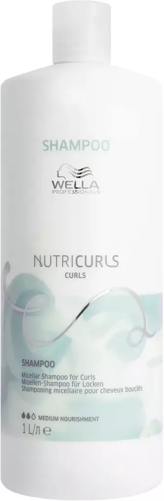 Wella NutriCurls Shampoo for Curls 1000ml - shampoo kiharille hiuksille - XXL koot - 13000144 - 2