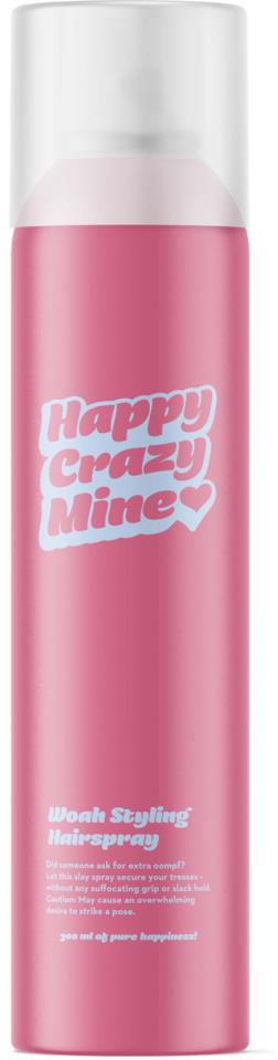 Happy Crazy Mine Woah Styling Hairspray Medium Hold 300ml - Hiuskiinteet - 17900014 - 1