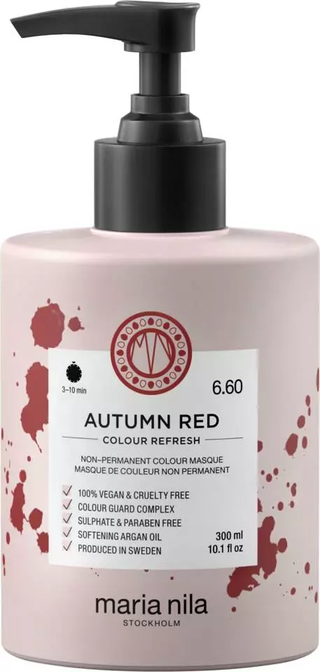 Maria Nila Colour Refresh 6.60 AUTUM RED 300ml - Color mask punaisille hiuksille - 37000064 - 1
