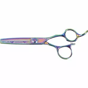 Sibel Cisoria Thinning Scissors Offset 5.5" Rainbow (6600729) - Hiustenleikkuusakset - 15000765 - 1