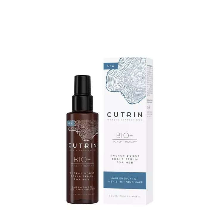 Cutrin Bio+ Energy Boost Scalp Serum for Men 100ml - seerumi hiustenlähtöön - Jätettävät hiuspohjahoidot - 6412600550085 - 1