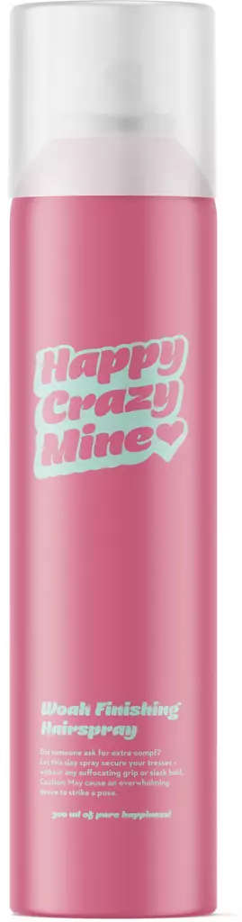 Happy Crazy Mine Woah Finishing Hairspray Strong Hold 300ml - Hiuskiinteet - 17900015 - 1