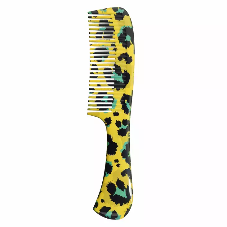 Denman Rake Comb Yellow Leopard (DPC6) - Harjat ja kammat - 4210016 - 1