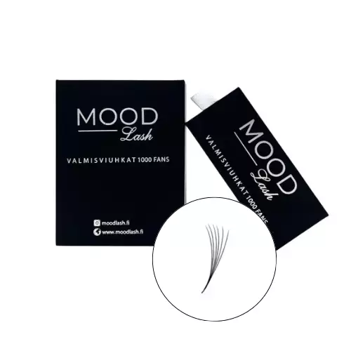 MoodLash valmisviuhkat 6D D | NARROW FANS 0.05 - Ripsipidennykset - M18500006 - 1