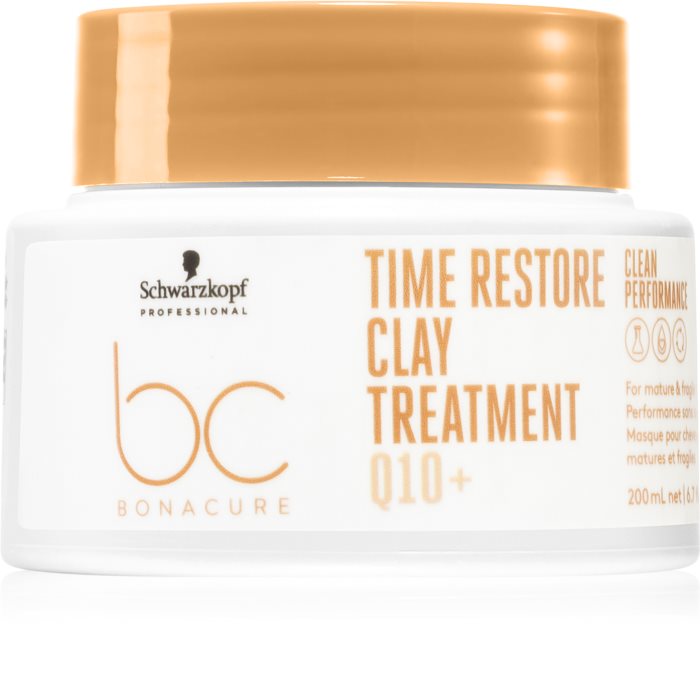 Bonacure Time Restore Clay Treatment 200ml - hiusnaamio aikuisille hiuksille - Korjaavat hiusnaamiot - 5000177 - 1