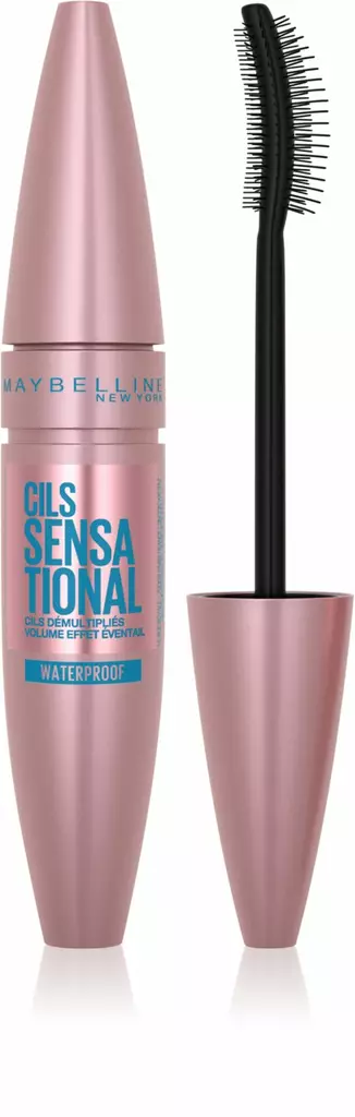 Maybelline Lash Sensational Black Waterproof mascara 9,5ml - vedenkestävä ripsiväri - Ripsivärit - 19000047 - 1