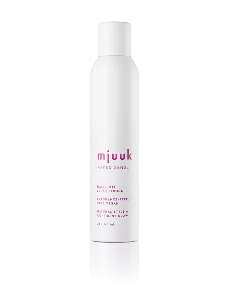 Mjuuk Naked Sense Fragrance-free Hairspray Super Strong 250ml - Muotoilutuotteet - 4100017 - 1