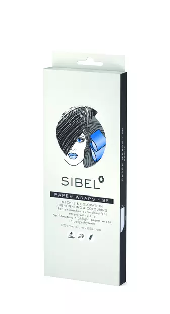 Sibel Raitalappu (10x25cm) 250kpl (4333031) - Hiusten värjäys- ja vaalennustavikkeet - 15000068 - 2