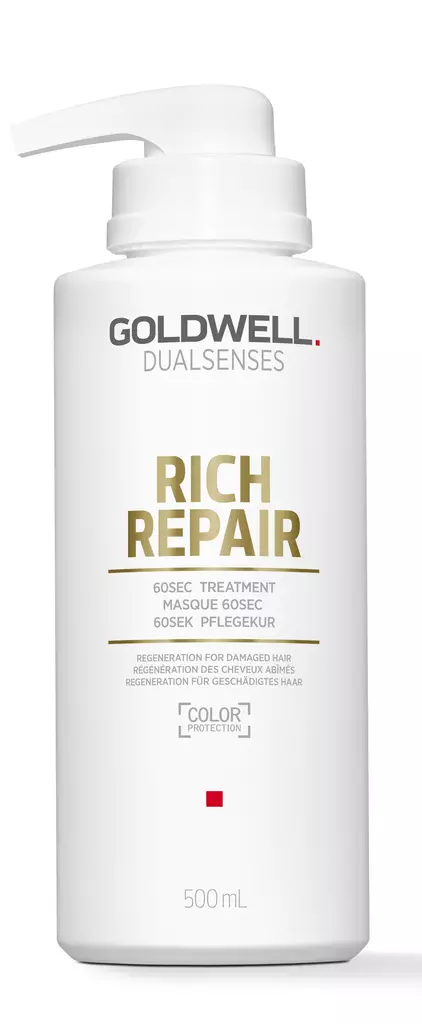 Dualsenses Rich Repair 60 sec Treatment 500ml - hiusnaamjo kuville hiuksille - Korjaavat hiusnaamiot - 3000258 - 1