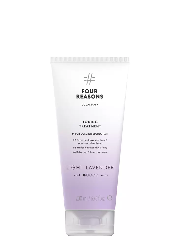 Four Reasons Color Mask Toning Treatment Light Lavender 200ml - sävyttävä hiusnaamio - Color mask vaaleille hiuksille - 10000618 - 1