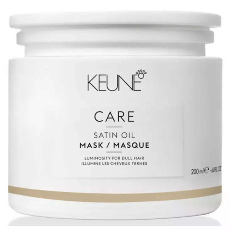 Keune Care Satin Oil Mask 200ml - hiusnaamio kuiville hiuksille - Korjaavat hiusnaamiot - 8719281103868 - 1