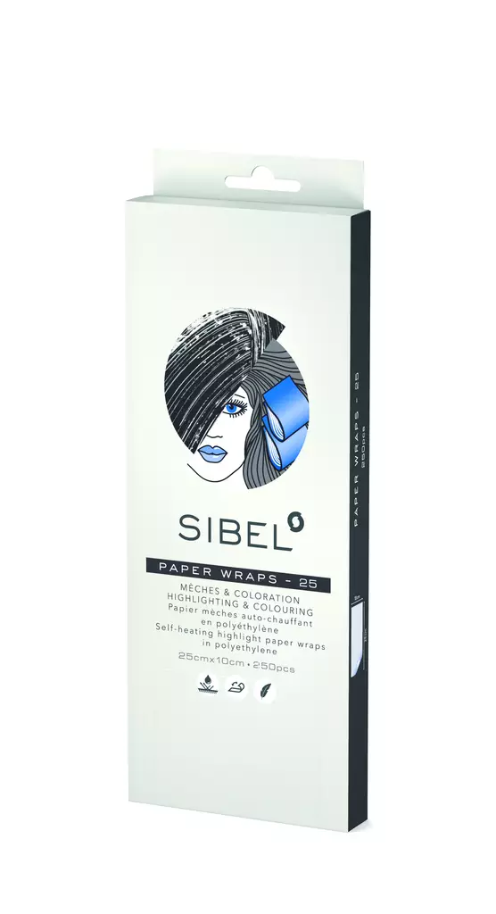 Sibel Raitalappu (10x25cm) 250kpl (4333031) - Hiusten värjäys- ja vaalennustavikkeet - 15000068 - 2