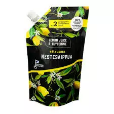 Lemon Juice & Glycerine Sitruuna nestesaippua (täyttöpussi) 550ml - Outlet / Kolikolla kampaamotuotteita - 6400008 - 1