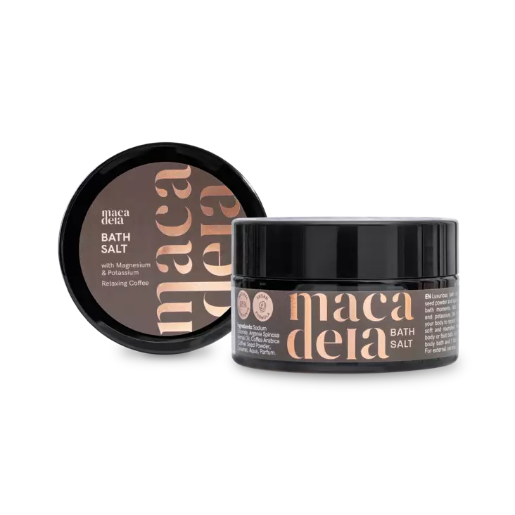 Macadeia Relaxing Coffee Bath salt with Magnesium & Potassium Bath Salt 200g - Vartalonhoitotuotteet - 34000008 - 1