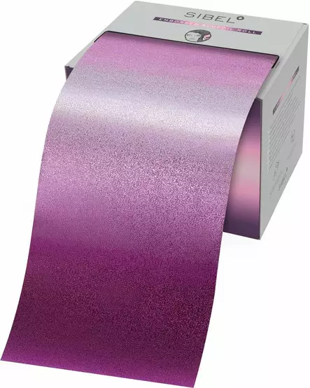 Sibel Gradient Ruby Embossed Alufoil 12,7cmx97m 15µ (P005811) - Hiusten värjäys- ja vaalennustavikkeet - 15000769 - 1