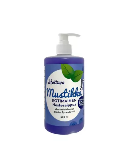 Hoitava Mustikka nestesaippua 500ml - Vartalonhoitotuotteet - 17600039 - 1