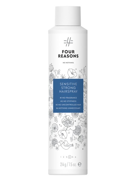 Four Reasons No Nothing Sensitive Strong Hairspray 300ml - hajusteeton hiuskiinne - Hiuskiinteet - 6418414036609 - 1