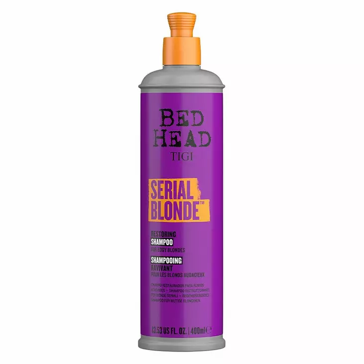 TIGI Bedhead Serial Blonde Restoring Shampoo 400ml - vaaleille hiuksille - Shampoot värjätyille hiuksille - 16000039 - 1