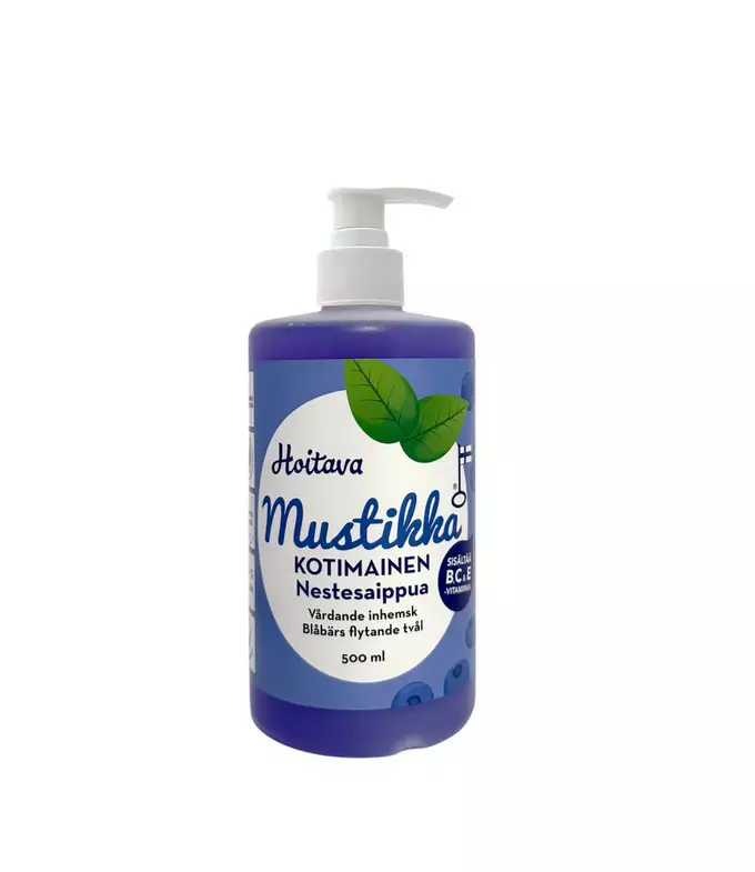 Hoitava Mustikka nestesaippua 500ml - Vartalonhoitotuotteet - 17600039 - 1